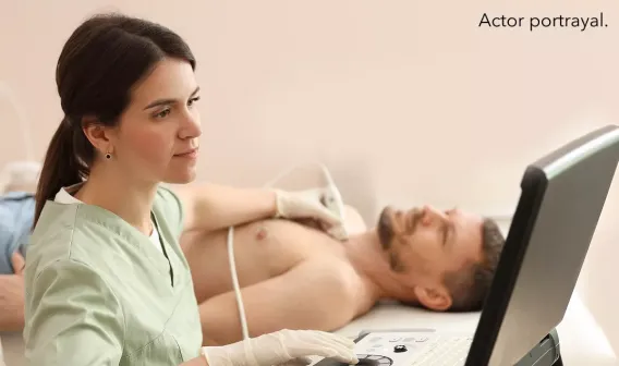Doctor with patient
